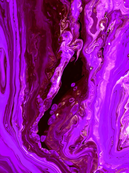Arte Violeta Terciopelo Fondo Pintado Mano Abstracto Creativo Fluido Acrílico — Foto de Stock