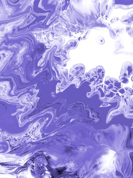 抽象的艺术绘画在非常紫罗兰色彩 创造性手绘背景 丙烯酸绘画 大理石质感 液体艺术 抽象海洋 现代艺术 当代艺术 — 图库照片