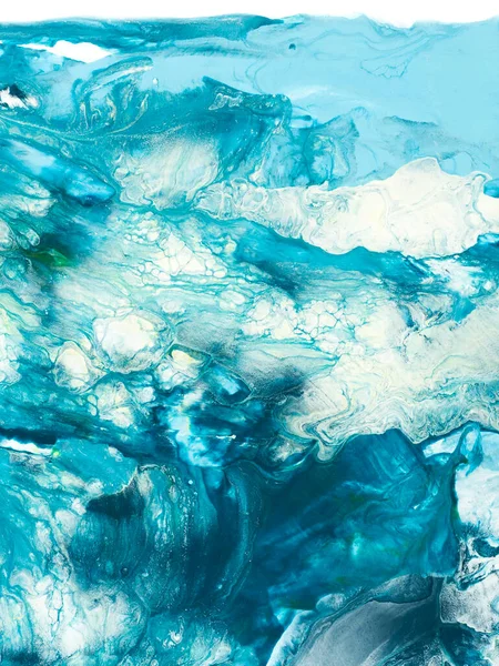 Abstraktní Modrá Vlna Kreativní Ručně Malované Pozadí Mramorová Textura Abstraktní — Stock fotografie