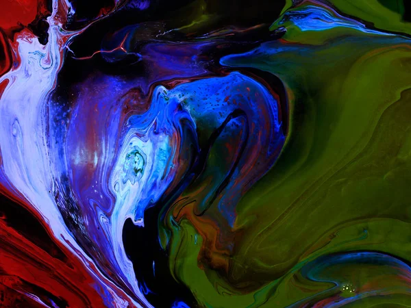 Neon mavisi sanat eseri soyut el yapımı arka plan, mermer dokular, soyut okyanus, tuvalde akrilik boya. Modern sanat. Çağdaş sanat.