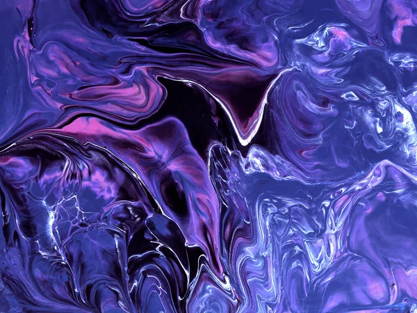 Abstrakte Lila Welle Kreativen Handbemalten Hintergrund Marmor Textur Abstrakten Ozean — Stockfoto
