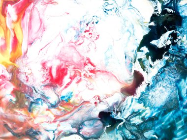 Blue and pink abstract painting, creative hand painted background, marble texture, abstract ocean, acrylic painting on canvas. Modern art. Contemporary art.