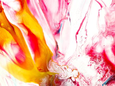 Gold and pink abstract painting, creative hand painted background, marble texture, abstract ocean, acrylic painting on canvas. Modern art. Contemporary art.