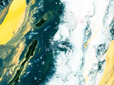 Abstract sea landscape. Original painting. Hand drawn, impressionism style, blue color texture with copy space, brushstrokes of paint,  art background.  Modern art. Contemporary art.