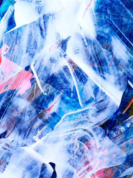 Mavi ve pembe fırça dokusu, sanat yaratıcısı soyut el boyası arka plan, tuvalde akrilik boya. Modern sanat. Çağdaş sanat.