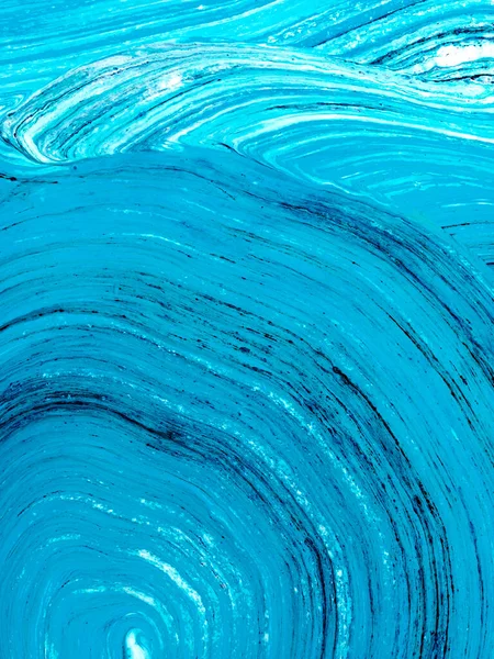 Abstraktní Kresba Modré Kreativní Ručně Malované Pozadí Textura Štětce Akrylová — Stock fotografie