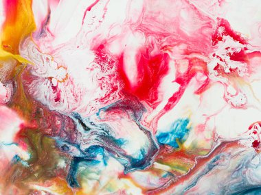Parlak renkli el boyası arka plan, soyut sanat eseri, mermer doku, akrilik resim. Modern sanat. Çağdaş sanat.