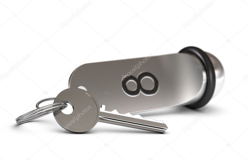 Letting a room, bedroom booking, key ring