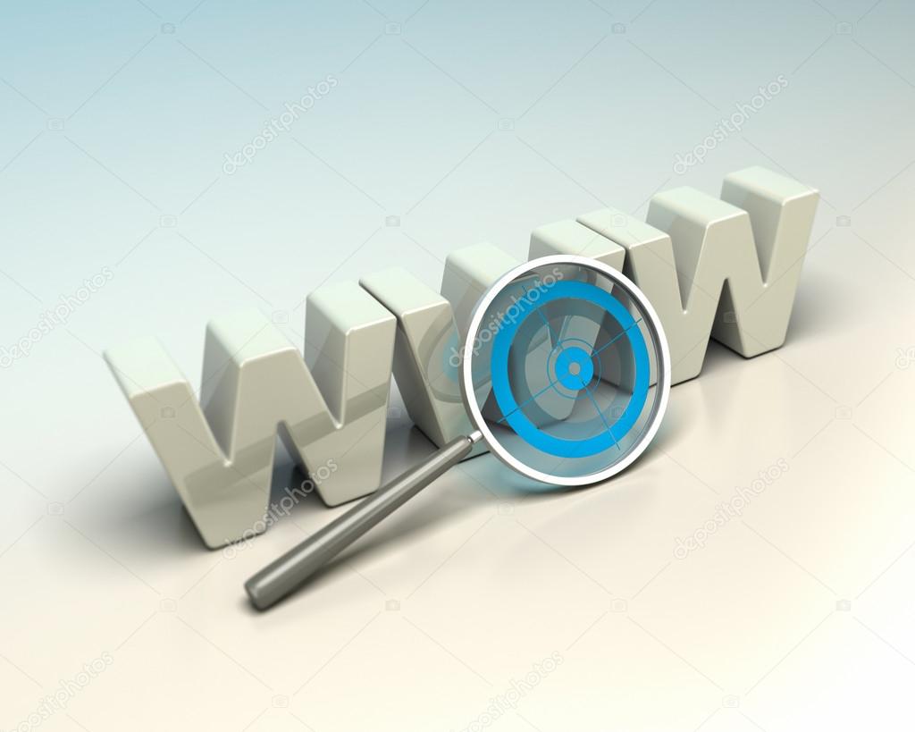 Web search engine, internet seo concept