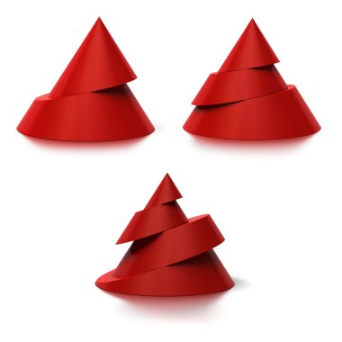 Konik şekil, 3d koniler