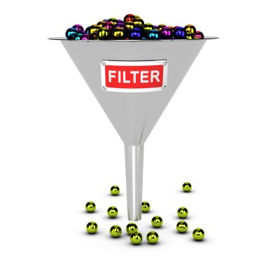 Web Content or SPAM Filter Concept clipart