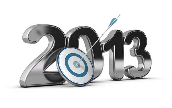 Bedrijfsconcept - 2013 doelstellingen bereikt — Stockfoto