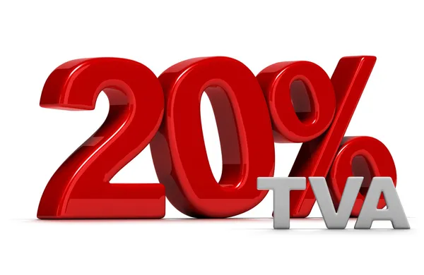20% TVA — Foto Stock