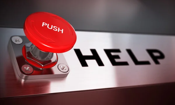 Help Button Concept — Stock Photo, Image