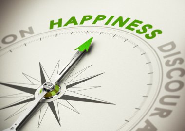 Achieving Happiness Concept clipart
