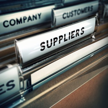 Suppliers Management Concept clipart