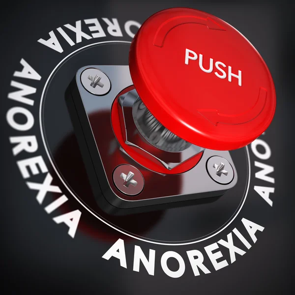 Trouble de l'alimentation, Anorexie Nervosa Concept — Photo
