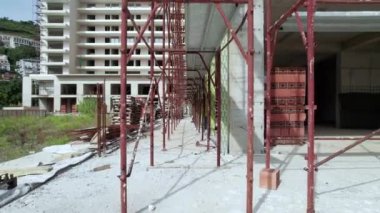 İnşaat alanındaki yapılar. Yüksek kalite 5k görüntü