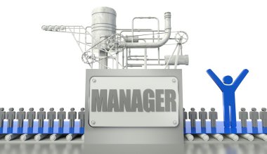 Manager concept with group of clipart