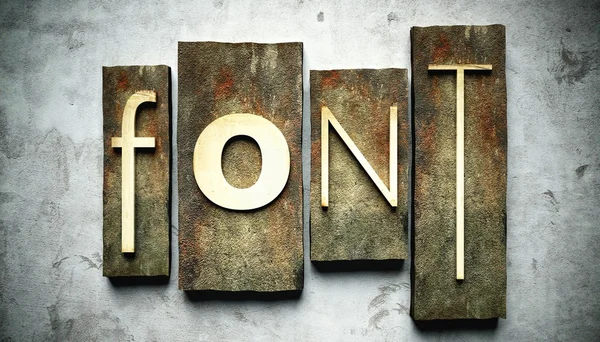 Γραμματοσειρά έννοια με vintage letterpress — Φωτογραφία Αρχείου