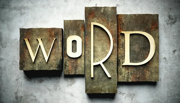 Concept Word avec typographie vintage — Photo