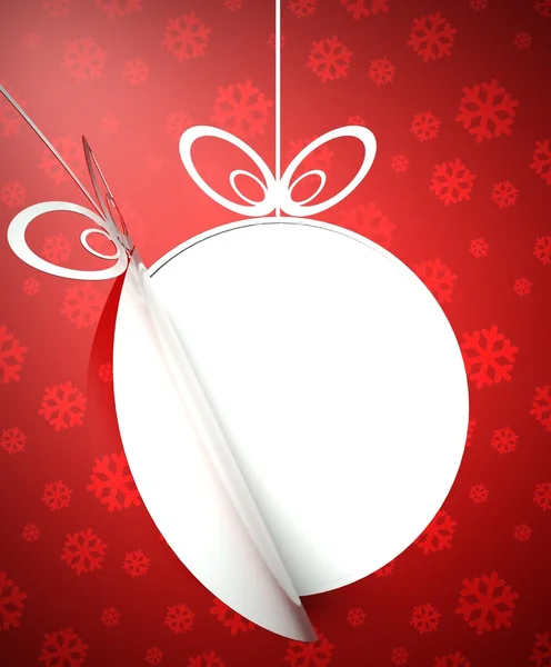 Creative modern Christmas ball background — Stock Photo, Image