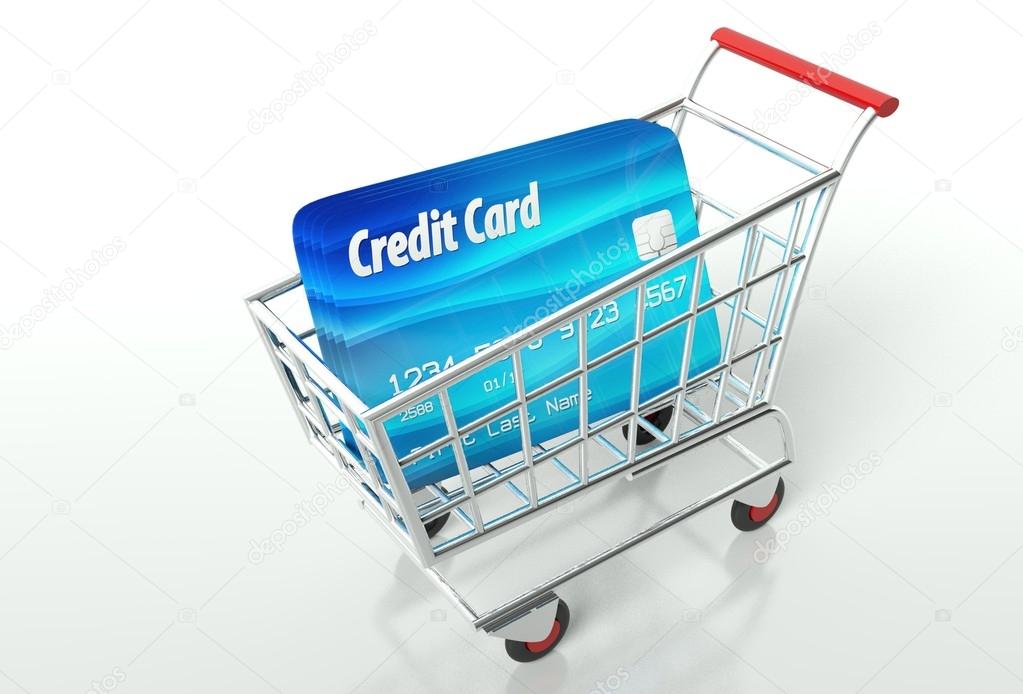 Credit card payment with shopping cart