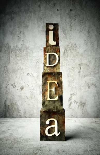 Concept d'idée, type typographie vintage — Photo