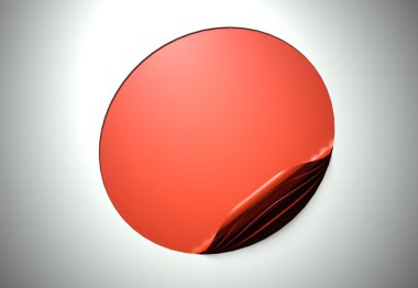 boş yuvarlak etiket, metin için yer