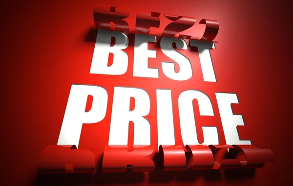 Best price concept, cut out in background — Stock Photo, Image