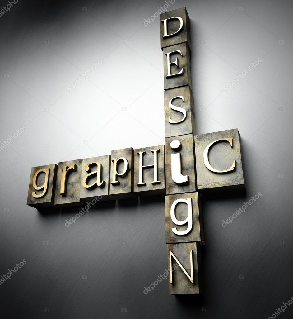 Graphic design concept, vintage letterpress text