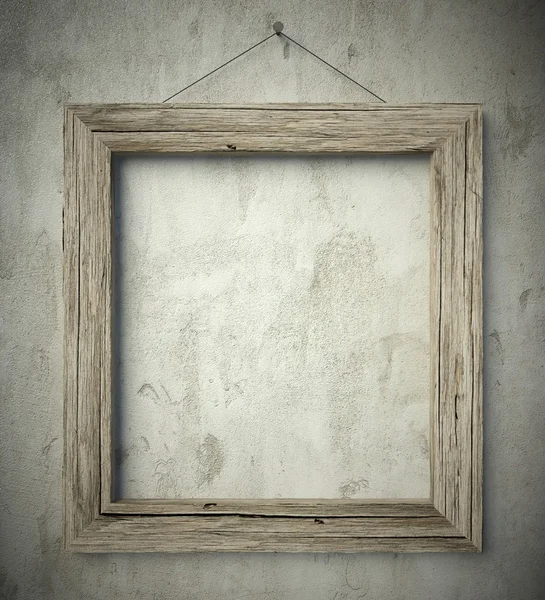 basit eski daire ahşap çerçeve, antika arka plan