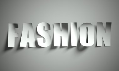 moda kağıt arka plan üzerinde kesti.