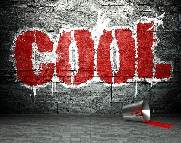 Graffiti duvar arka plan serin, sokak