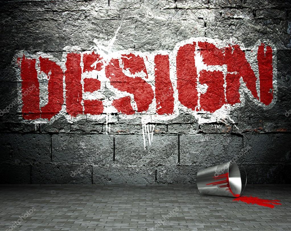 Graffiti Wall With Design Street Background Stock Photo By C Leszekglasner