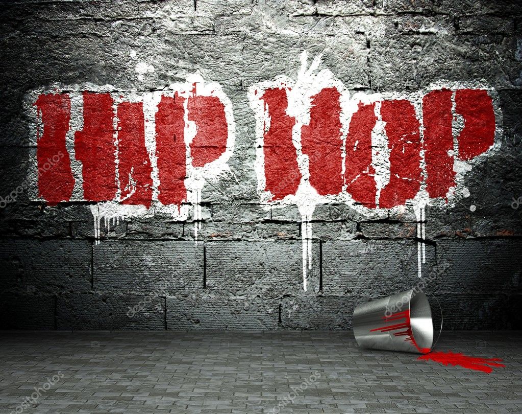 Wackground hip hop hd Graffiti wall with hip hop, street background — Stock Photo