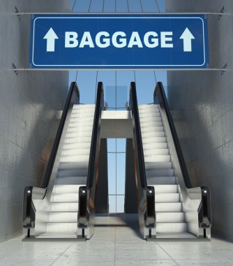 yürüyen merdiven airport, Bagaj işareti taşıma