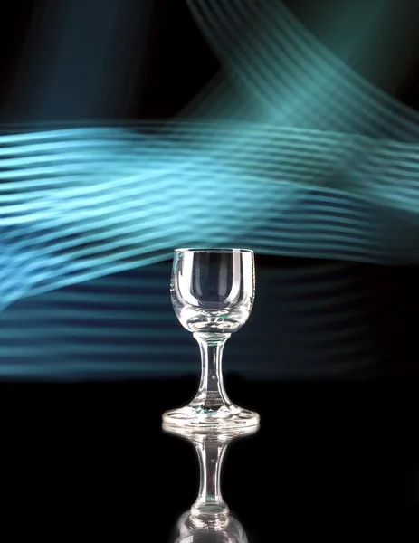 Glas Alkohol auf Disco-Hintergrund, Party — Stockfoto