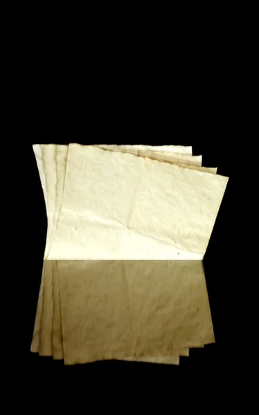 Старовинні старі паперові сторінки, текстура і копія простору — стокове фото