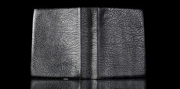 Old leather book cover, vintage texture reflected — Stock Photo, Image