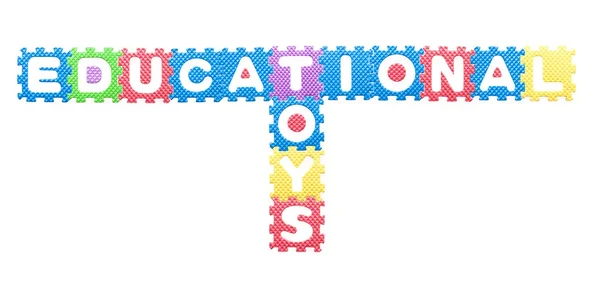 Renkli harfler, çocuklar için eğitici oyuncaklar — Stok fotoğraf