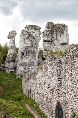 kalker kaya ve taş duvar, peyzaj
