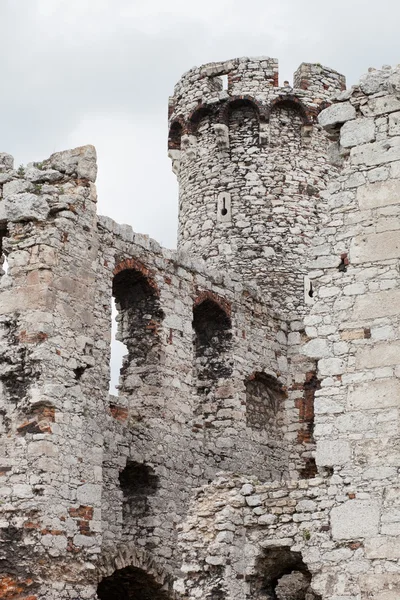 Ruinas del castillo de piedra medieval, ilustración — Foto de Stock