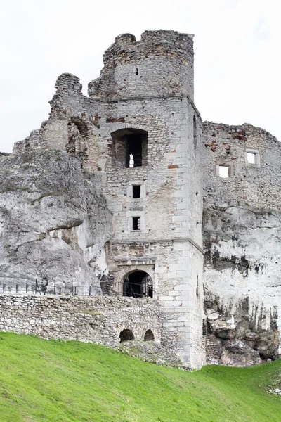 Château médiéval en pierre ruines sur le rocher — Photo