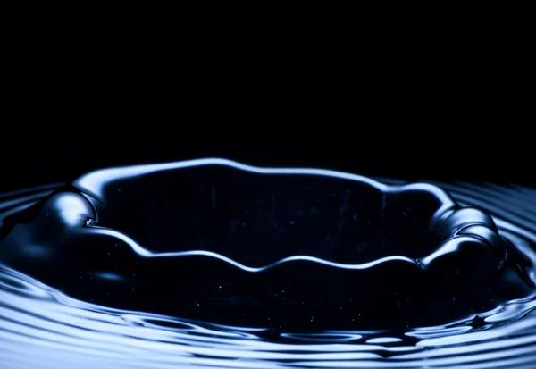 Primo piano con spruzzi d'acqua, concetto di liquido fresco — Foto Stock