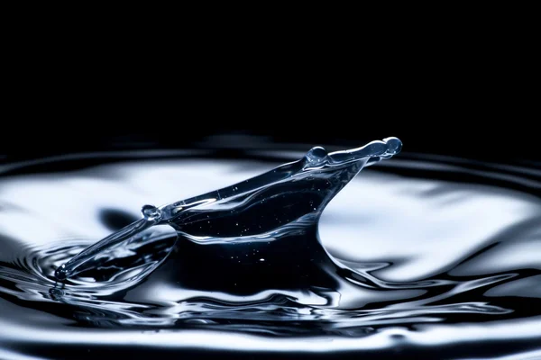 Primo piano con spruzzi d'acqua, concetto di liquido fresco — Foto Stock