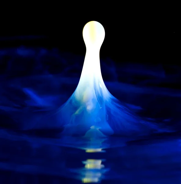 Milk splash in water, clean abstract liquid — Stock Photo, Image