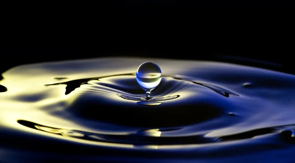 Water drops macro, clean fresh liquid — Stock Photo, Image