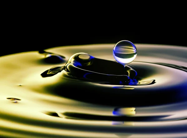 Clean water splash close up, copy space — Stock Photo, Image