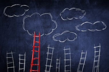 kavram başarı merdiveni ve rekabet, eskiz